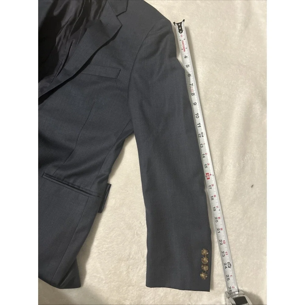 J.Crew Thompson 40R Blue 100% Wool Two Button Sport Coat Blazer